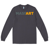 Smoke Massachusetts College of Art and Design Long Sleeve Tee - linhVisuals