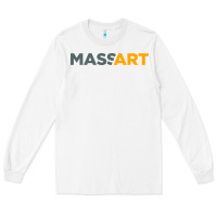 White Massachusetts College of Art and Design Long Sleeve Tee - linhVisuals