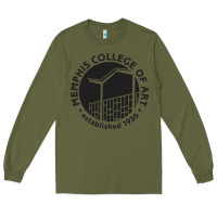 Army Green Memphis College of Art Long Sleeve Tee - linhVisuals
