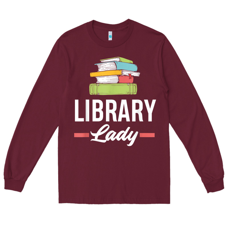 Womens Funny Library Lady Librarian Library Assistant T Shirt Long Sleeve Tee by linhVisuals | Teevron