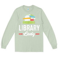 Matcha womens funny library lady librarian library assistant t shirt Long Sleeve Tee - linhVisuals