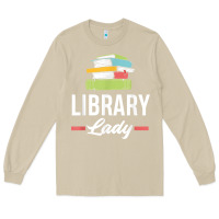 Mushroom womens funny library lady librarian library assistant t shirt Long Sleeve Tee - linhVisuals