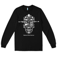 Black national park service, skull animals hiking camping eliments t shirt Long Sleeve Tee - linhVisuals