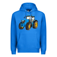 True Royal western farm tractor blue Premium Hoodie - Artiststas