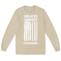 Mushroom violates community standards apparel community t shirt Long Sleeve Tee - linhVisuals