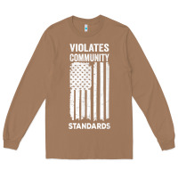 Toasted Coconut violates community standards apparel community t shirt Long Sleeve Tee - linhVisuals