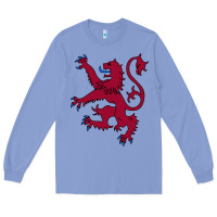 Colony Blue lion rampant of scotland, royal banner, royal arms, scottish pride Long Sleeve Tee - linhVisuals