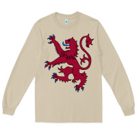 Mushroom lion rampant of scotland, royal banner, royal arms, scottish pride Long Sleeve Tee - linhVisuals