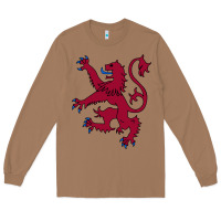 Toasted Coconut lion rampant of scotland, royal banner, royal arms, scottish pride Long Sleeve Tee - linhVisuals