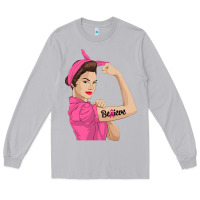 Moon Dust believe cancer awareness women gift Long Sleeve Tee - linhVisuals