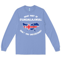 Colony Blue what part of eyjafjallajökull don't you understand raglan baseball te Long Sleeve Tee - linhVisuals