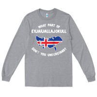 Heather Grey what part of eyjafjallajökull don't you understand raglan baseball te Long Sleeve Tee - linhVisuals