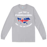 Moon Dust what part of eyjafjallajökull don't you understand raglan baseball te Long Sleeve Tee - linhVisuals