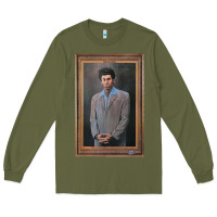 Army Green seinfeld the kramer portrait t shirt Long Sleeve Tee - linhVisuals