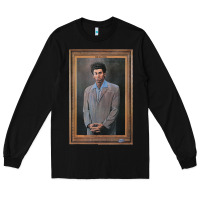 Black seinfeld the kramer portrait t shirt Long Sleeve Tee - linhVisuals