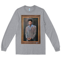 Heather Grey seinfeld the kramer portrait t shirt Long Sleeve Tee - linhVisuals