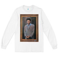White seinfeld the kramer portrait t shirt Long Sleeve Tee - linhVisuals