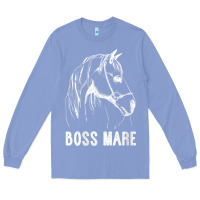 Colony Blue womens boss mare horseback riding equestrians men horse women gift v n Long Sleeve Tee - linhVisuals