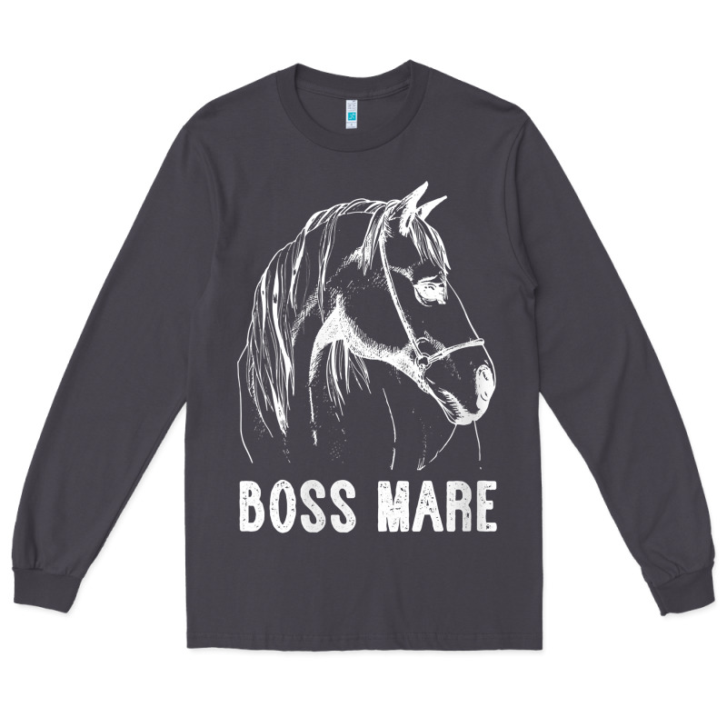 Womens Boss Mare Horseback Riding Equestrians Men Horse Women Gift V N Long Sleeve Tee by linhVisuals | Teevron