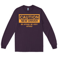 Plum caution new student driver funny Long Sleeve Tee - linhVisuals