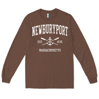 Chestnut newburyport ma vintage crossed oars & boat anchor sports t shirt Long Sleeve Tee - linhVisuals