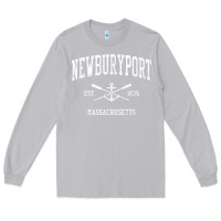 Moon Dust newburyport ma vintage crossed oars & boat anchor sports t shirt Long Sleeve Tee - linhVisuals
