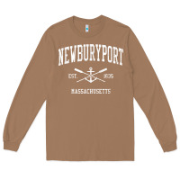 Toasted Coconut newburyport ma vintage crossed oars & boat anchor sports t shirt Long Sleeve Tee - linhVisuals