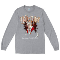 Heather Grey hairy otter [tb] Long Sleeve Tee - linhVisuals