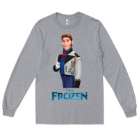 Heather Grey hans frozen Long Sleeve Tee - linhVisuals