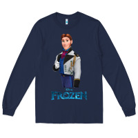 Navy hans frozen Long Sleeve Tee - linhVisuals