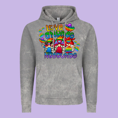 Love Gnome No Bounds Vintage Hoodie Designed By Cowhidedigitalart