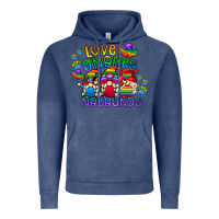 Vintage Denim love gnome no bounds Vintage Hoodie - CowhideDigitalArt
