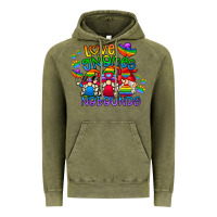Vintage Olive love gnome no bounds Vintage Hoodie - CowhideDigitalArt