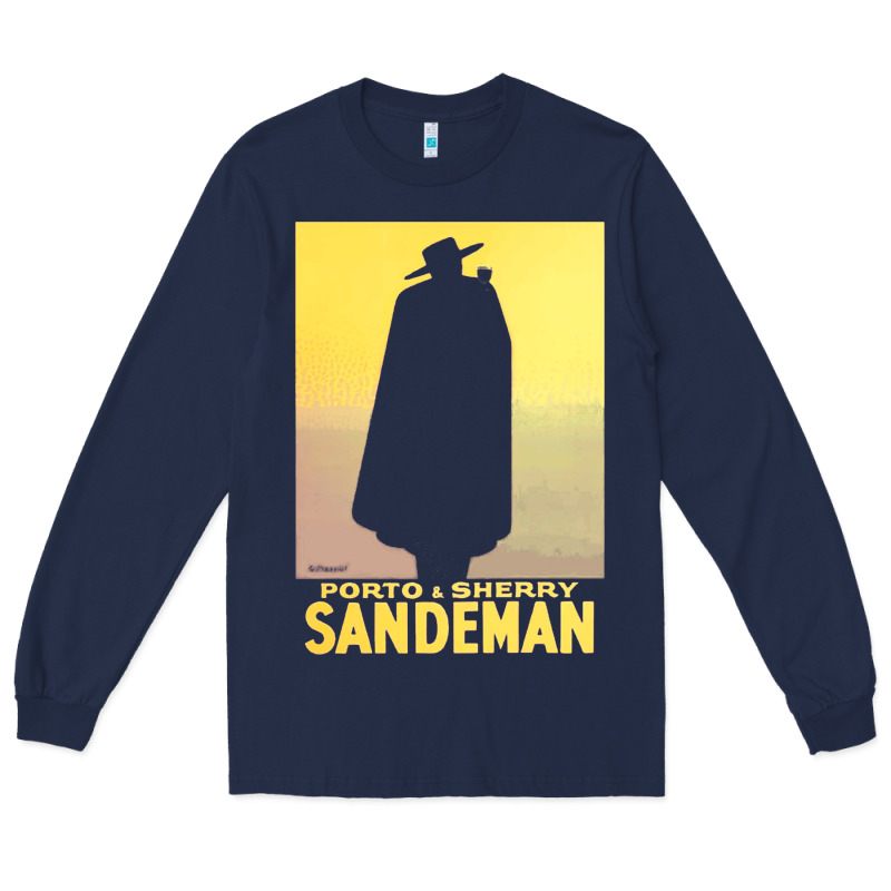 Sandeman, From Vintage Port & Sherry Advertisement   Vintage Advertise Long Sleeve Tee by linhVisuals | Teevron