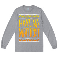 Heather Grey hakuna mafuckit [tb] Long Sleeve Tee - linhVisuals