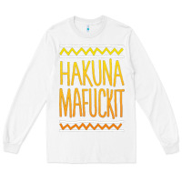 White hakuna mafuckit [tb] Long Sleeve Tee - linhVisuals