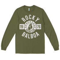 Army Green rocky boxing club Long Sleeve Tee - linhVisuals