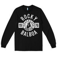 Black rocky boxing club Long Sleeve Tee - linhVisuals
