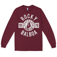 Burgundy rocky boxing club Long Sleeve Tee - linhVisuals