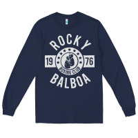 Navy rocky boxing club Long Sleeve Tee - linhVisuals