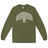 Army Green oakland california hoodie   oak tree Long Sleeve Tee - linhVisuals