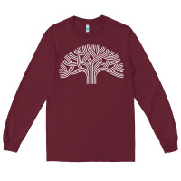 Burgundy oakland california hoodie   oak tree Long Sleeve Tee - linhVisuals