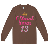 Chestnut official 13 teenager cute 13th birthday ideas for girls t shirt Long Sleeve Tee - linhVisuals