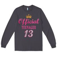 Smoke official 13 teenager cute 13th birthday ideas for girls t shirt Long Sleeve Tee - linhVisuals