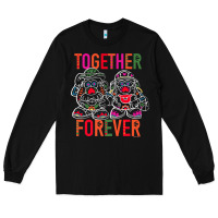 Black mr. & mrs. potato head day of the dead together forever premium t shir Long Sleeve Tee - linhVisuals