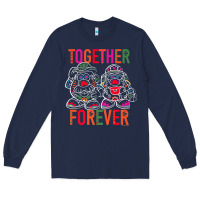 Navy mr. & mrs. potato head day of the dead together forever premium t shir Long Sleeve Tee - linhVisuals