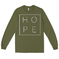 Army Green hope quote Long Sleeve Tee - linhVisuals