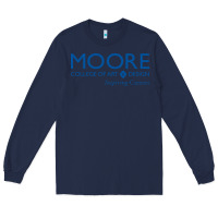 Navy Moore College of Art and Design Long Sleeve Tee - linhVisuals