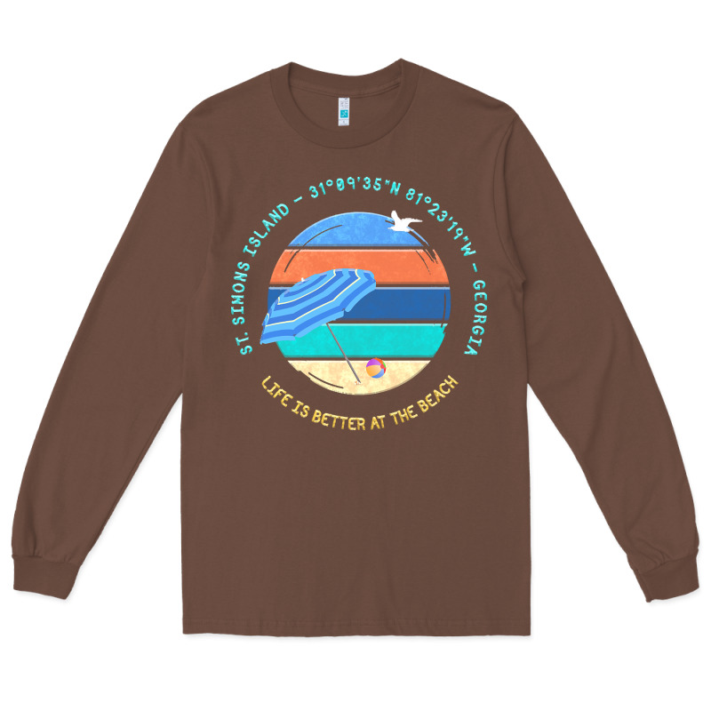 St Simons Island T  Shirt St. Simons Island, Georgia T  Shirt Long Sleeve Tee by linhVisuals | Teevron