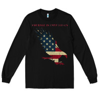 Black courage is contagious and eagle Long Sleeve Tee - linhVisuals